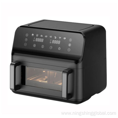 Modern Square Air Fryer with Dual Digital Display